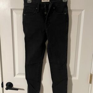 Madewell Black Skinny Jeans Classic Fit